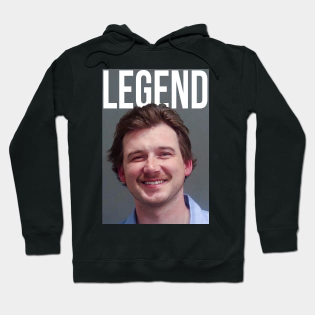 Morgan Wallen Legend Mugshot Hoodie by SirDrinksALot